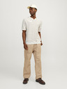 Jack & Jones Béžová pánska polokošeľa Jack & Jones Mykonos