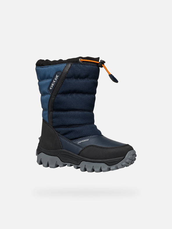 Geox Modré chlapčenské zimné topánky Geox Himalaya Abx