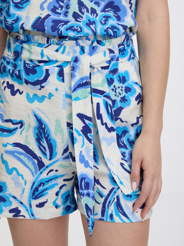 Orsay Svetlomodré dámske vzorované kraťasy ORSAY