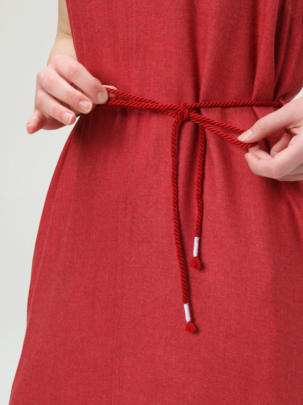 Loap Červené dámske letné šaty LOAP NECLA