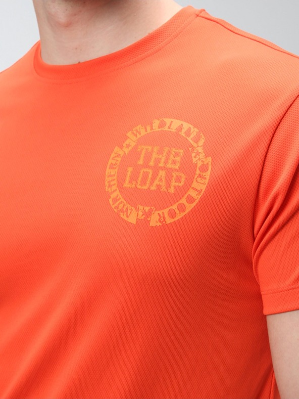 Loap Oranžové pánske tričko LOAP MUSLAN