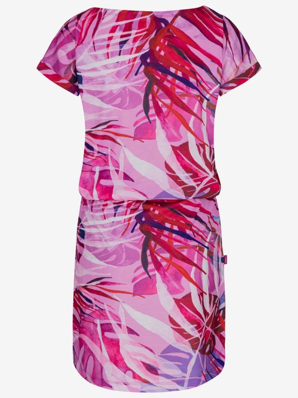 Loap Ružové dámske vzorované šaty LOAP Anuma