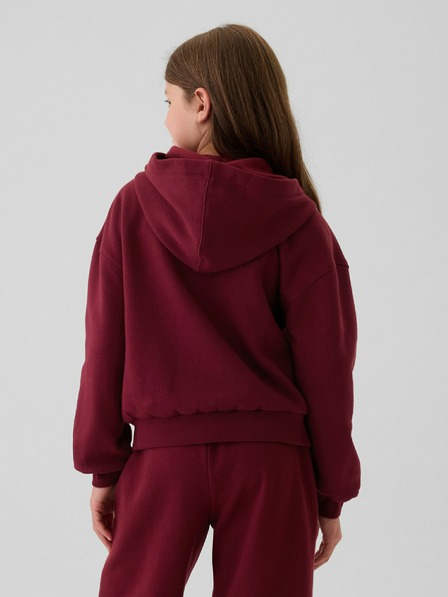 GAP Detská mikina s logom a fleece GAP