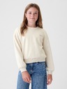 GAP Detská mikina s logom a fleece GAP