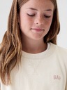 GAP Detská mikina s logom a fleece GAP