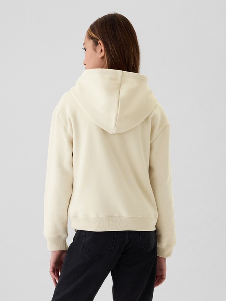 GAP Detská mikina s logom a fleece GAP