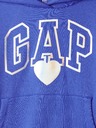 GAP Detská mikina s metalickou potlačou Logo GAP