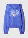 GAP Detská mikina s metalickou potlačou Logo GAP