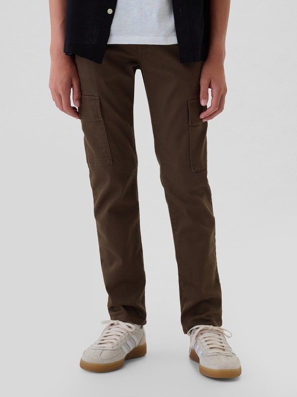GAP Detské slim cargo džínsy UltraSoft GAP