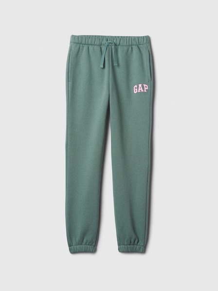 GAP Detské tepláky fleece logo army GAP