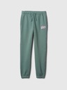 GAP Detské tepláky fleece logo army GAP
