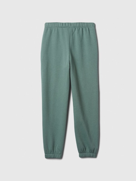 GAP Detské tepláky fleece logo army GAP