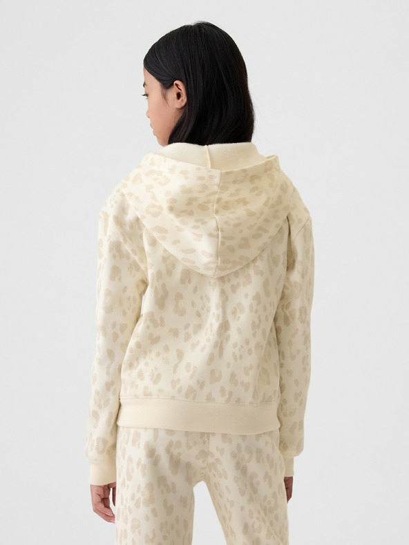 GAP Detská mikina s logom a fleece GAP