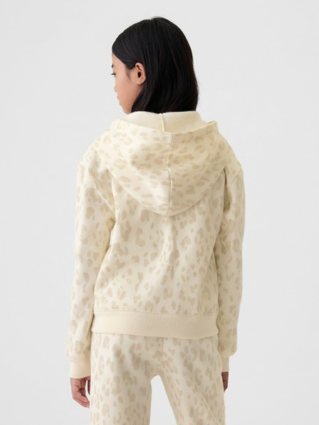 GAP Detská mikina s logom a fleece GAP