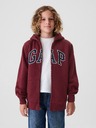 GAP Detská sherpa mikina s logom GAP