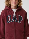 GAP Detská sherpa mikina s logom GAP