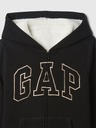 GAP Detská sherpa mikina s logom GAP