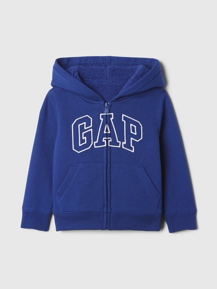 GAP Baby sherpa mikina s logom GAP