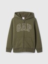 GAP Detská sherpa mikina s logom GAP