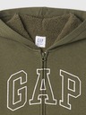 GAP Detská sherpa mikina s logom GAP