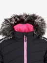 Loap Čierna dievčenská lyžiarska bunda LOAP Fuchsia