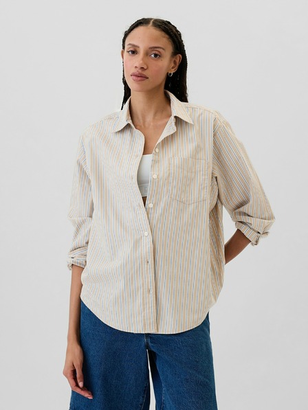 GAP Pruhovaná oversize košeľa Poplin Big Shirt GAP