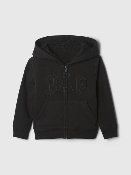 GAP Baby sherpa mikina s logom GAP