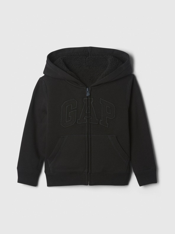 GAP Baby sherpa mikina s logom GAP