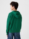 GAP Detská mikina s logom a fleece GAP