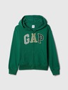 GAP Detská mikina s logom a fleece GAP