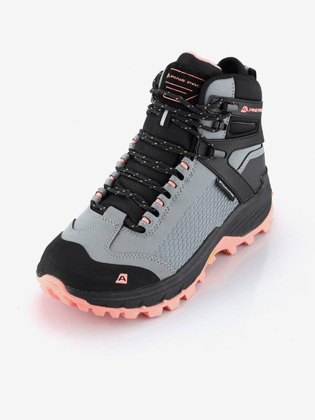 ALPINE PRO Čierno-sivé dámske outdoorové topánky s membránou PTX ALPINE PRO Kneiffe