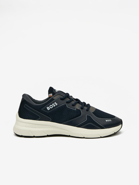 BOSS Bielo-modré pánske tenisky Hugo Boss