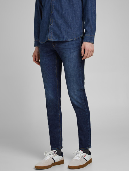Jack & Jones Modré slim fit džínsy Jack & Jones Glenn