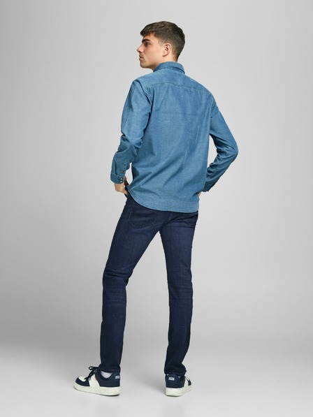 Jack & Jones Tmavomodré slim fit džínsy Jack & Jones Glenn