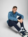 Jack & Jones Tmavomodré slim fit džínsy Jack & Jones Glenn