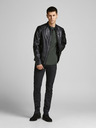 Jack & Jones Čierne slim fit džínsy Jack & Jones Glenn