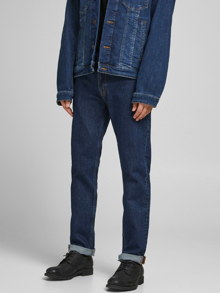 Jack & Jones Tmavomodré džínsy rovného strihu Jack & Jones Clark