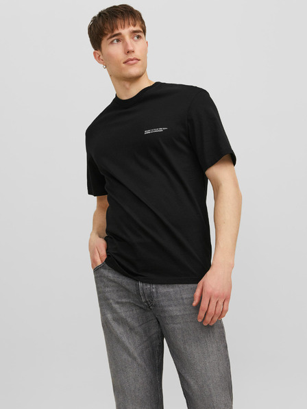 Jack & Jones Čierna pánska košeľa Jack & Jones Vesterbro