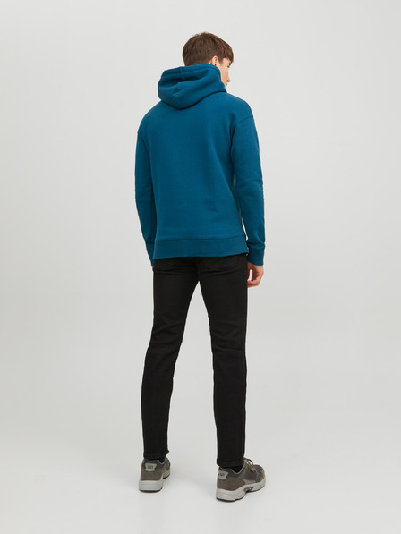 Jack & Jones Modrá pánska základná mikina Jack & Jones Star