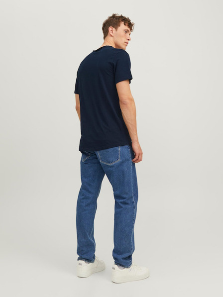 Jack & Jones Tmavomodré pánske tričko Jack & Jones Basher