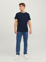 Jack & Jones Tmavomodré pánske tričko Jack & Jones Basher