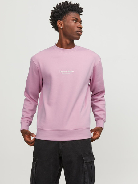 Jack & Jones Svetloružová pánska mikina Jack & Jones Vesterbro