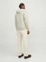 Jack & Jones Béžová pánska mikina Jack & Jones Faded Zip Hoodie