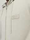 Jack & Jones Béžová pánska mikina Jack & Jones Faded Zip Hoodie