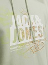 Jack & Jones Svetlozelená pánska mikina s kapucňou Jack & Jones Map