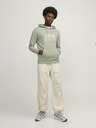 Jack & Jones Svetlozelená pánska mikina s kapucňou Jack & Jones Map