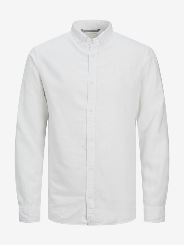 Jack & Jones Biela pánska košeľa Jack & Jones Maze