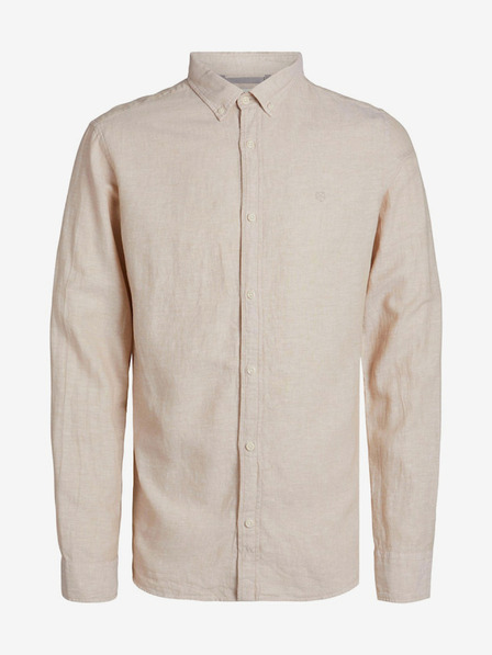 Jack & Jones Pánska košeľa Jack & Jones Maze Beige