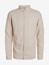 Jack & Jones Pánska košeľa Jack & Jones Maze Beige