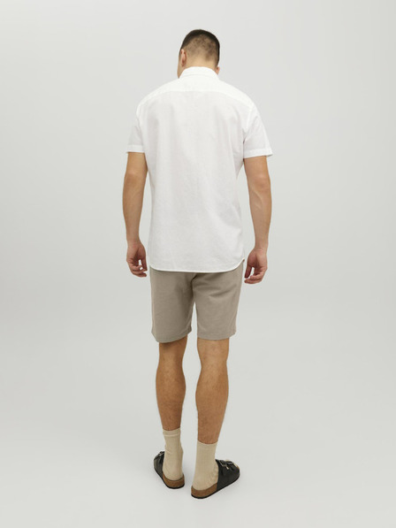 Jack & Jones Béžové pánske chino šortky s plátnom Jack & Jones Dave